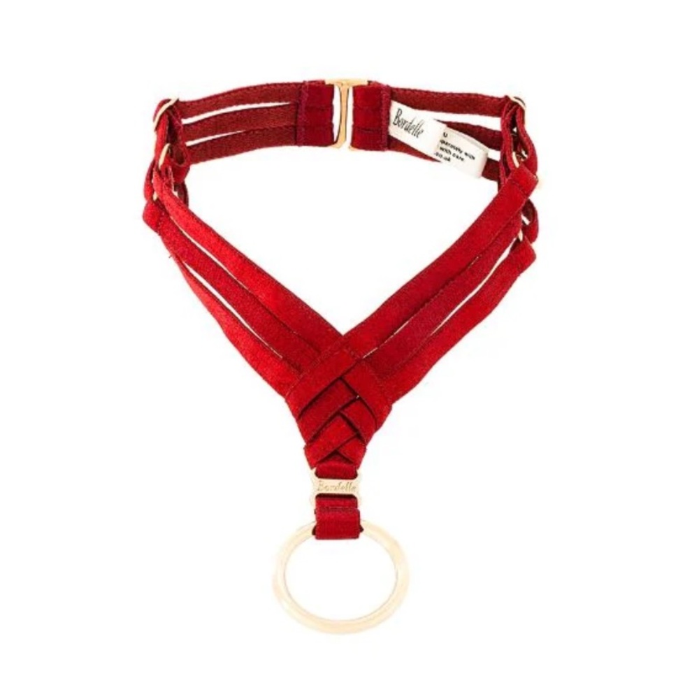 Bordelle collar burnt red 24K plated OS